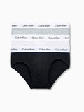 CALVIN KLEIN BU2661 Cotton Stretch 3 Pack Hip Briefs - BASS