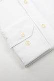 HARDY AMIES HA001SF Herringbone L/S Business Shirt - White