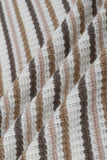JAMES HARPER JHK761 Striped Open Neck Polo Knit Shirt - Natural