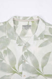 JAMES HARPER JHS613 Banana Leaf Border Cuban Collar Shirt - Sage