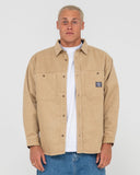 RUSTY Cobra Cord Overshirt - Light Fennel