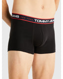 TOMMY HILFIGER UM0UM02968_0R7 New York 3-Pack Logo Tape Trunks - Black/Black/Black