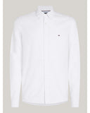 TOMMY HILFIGER MW0MW35769_YCF Slim Fit Dobby Oxford Shirt - Optic White