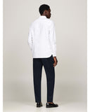 TOMMY HILFIGER MW0MW35769_YCF Slim Fit Dobby Oxford Shirt - Optic White