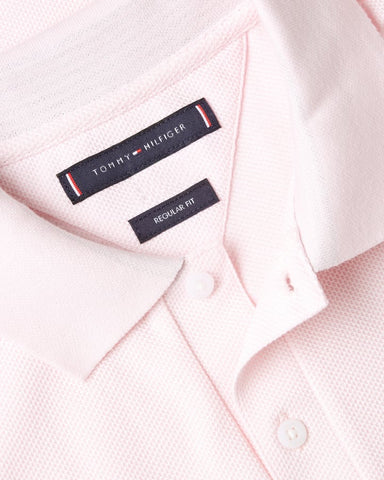 TOMMY HILFIGER MW0MW36790_TOG Vertical Flag Regular Polo - Light Pink