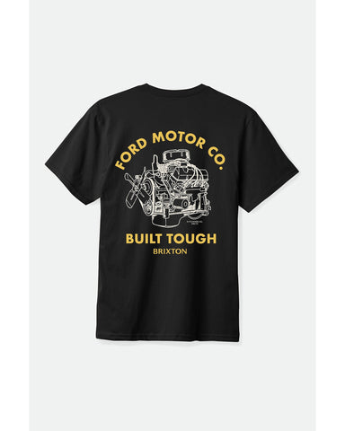 BRIXTON FORD BUILT TOUGH 17361 TEE - Burnt Rubber