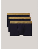 TOMMY HILFIGER UM0UM03411_0TU 3-Pack Metallic Logo Trunks Gift Set - GOLD/GOLD/GOLD