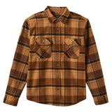 BRIXTON Seagaze Flannel Shirt - Burro Brown/ Pinecone