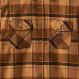 BRIXTON Seagaze Flannel Shirt - Burro Brown/ Pinecone