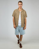 SILENT THEORY 4069046 Foliage S/S Shirt - Brown