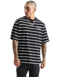 KISS CHACEY Lorenzo Heavy Oversized Tee - Black/White