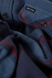 BRIXTON BOWERY L/S FLANNEL - Bering Sea/Mood Indigo/Adrenaline Rush