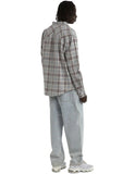 KISS CHACEY Driver Casual Long Sleeve Shirt - Grey Check