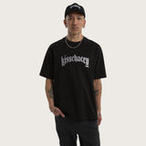 KISS CHASEY Obelisk Box Fit Tee - Jet Black
