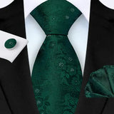 E-MALE Three Piece Tie, Hank + Cufflink Set