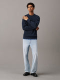 CALVIN KLEIN 40EM718 90s Straight Jeans - Marbled Beacon