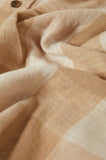 BRIXTON Cru Linen Blend Shirt - Off White/Sand