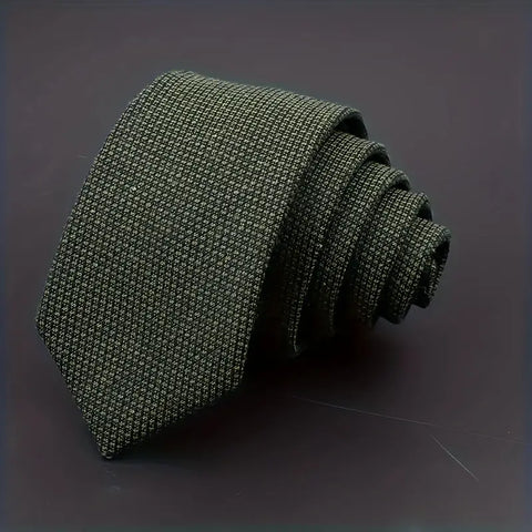 E-Male 6cm Cotton Plaid Ties
