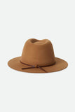 Brixton Wesley Packable Fedora - Golden Brown