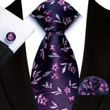 E-MALE Three Piece Tie, Hank + Cufflink Set