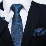 E-MALE Three Piece Tie, Hank + Cufflink Set