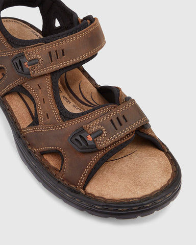 HUSH PUPPIES Simmer Sandal - Brown