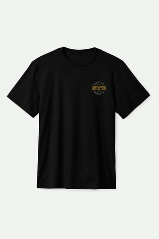 BRIXTON Gibson S/S Standard Tee - Black Worn Wash
