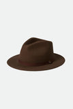 BRIXTON MESSER PACKABLE FEDORA - Dark Earth