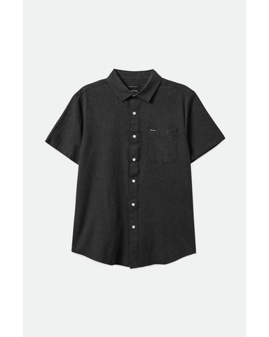 BRIXTON CHARTER FEATHERWEIGHT S/S SHIRT - Heather Black