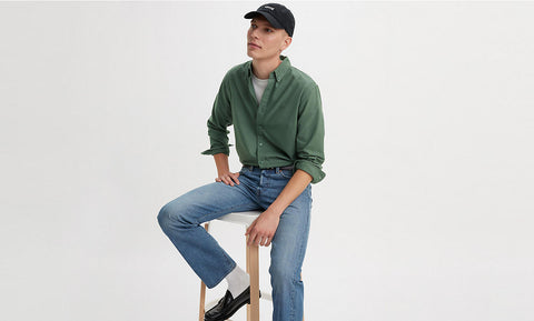 LEVI'S® AUTHENTIC BUTTON-DOWN SHIRT - Mill Forest Garment Dye