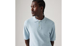 LEVI'S® A7294-0013 Sweater Knit Polo - Linen Seed Stitch Niagara Mist