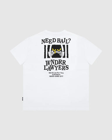 WNDRR Bail Box Fit Tee- White