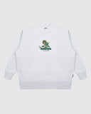 WNDRR Top Shelf Crew Sweat- White Marle