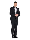 FERRARI FORMALWEAR ANTON BLACK SHAWL DINNER HIRE SUIT