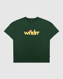WNDRR HIGH ROLL BOX FIT TEE - Forest Green