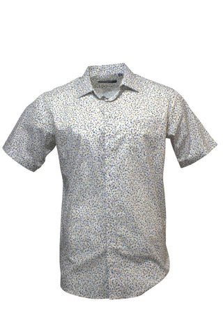 Bridgeport B2445 Short Sleeve Woven Shirt - Natural