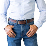 BUCKLE CALLUM 35mm Leather Belt - Desert