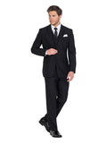 FERRARI FORMALWEAR CANNES BLACK DINNER HIRE SUIT