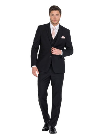 FERRARI FORMALWEAR CHICAGO BLACK LOUNGE HIRE SUIT