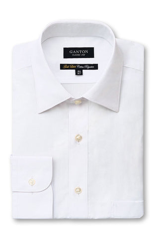 GANTON GOLD LABEL CLASSIC SHIRT - White