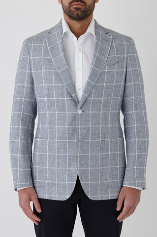 CAMBRIDGE Hawthorn FCQ362 Linen Jacket - Light Blue