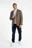 JAMES HARPER JHJ82 WOOL BLEND BLAZER - Brown