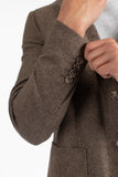 JAMES HARPER JHJ82 WOOL BLEND BLAZER - Brown