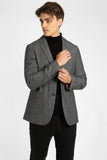 JAMES HARPER JHJ82 WOOL BLEND BLAZER - Charcoal