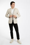 James Harper JHJ97 Linen Blazer - Natural
