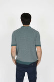 JAMES HARPER JHK78 Open Neck Polo Knit Shirt - Forest