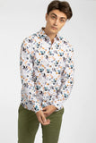 JAMES HARPER JHS477 ACORN COTTON POPLIN SHIRT - Navy