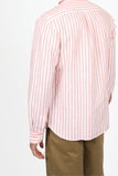 James Harper JHS558 Even Stripe L/S Shirt - Coral