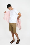 James Harper JHS558 Even Stripe L/S Shirt - Coral