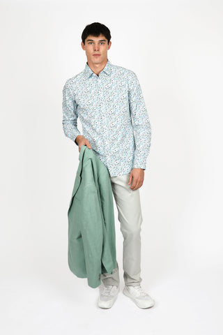 James Harper JHS562 Floral Long Sleeve Shirt
